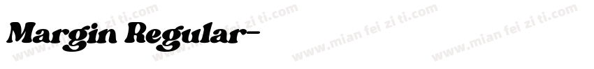 Margin Regular字体转换